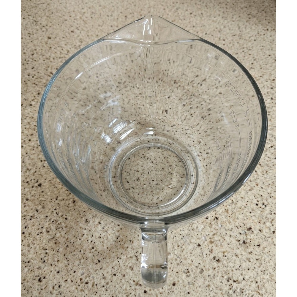 Vintage Anchor Hocking Fire King 8 Cup 2 Qt Batter Bowl Measuring Pour Spout - Picture 8 of 10